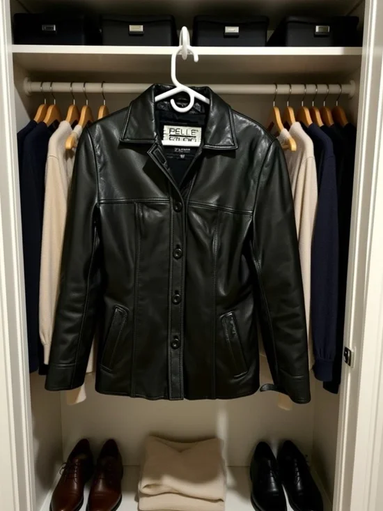 Black Leather Jacket - Picture 3 of 9